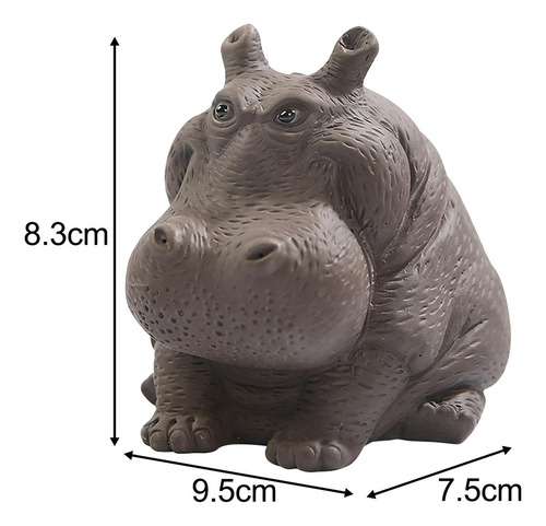 Pequeña Estatua De Hipopótamo Figura De Hipopótamo En