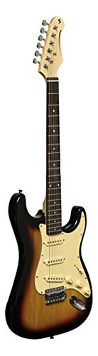 Stagg 6 Cuerdas Cuerpo Sólido Guitarra Eléctrica, Derecha, S
