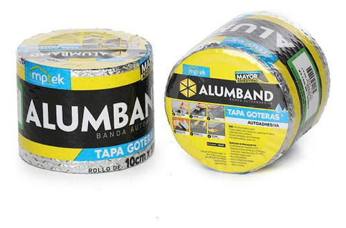 Tapa Goteras Alumband 10cm X 10m