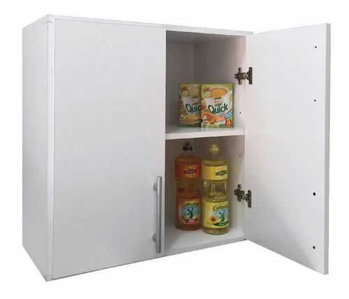 Alacena 2 Puertas Melamina Blanca 60cm Lavadero Cocina