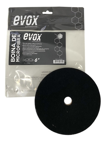 Boina De Microfibra 6 Polegadas Polimento Automotivo Evox