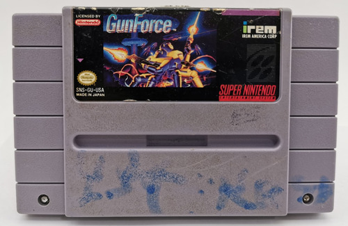 Gunforce Snes Nintendo * R G Gallery