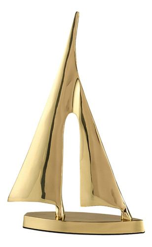 Estatua De Barco De Vela, Escultura De Barco De Grande Oro