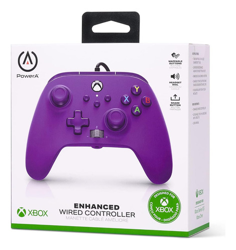 Power A Royal Purple Control Para Xbox Y Pc