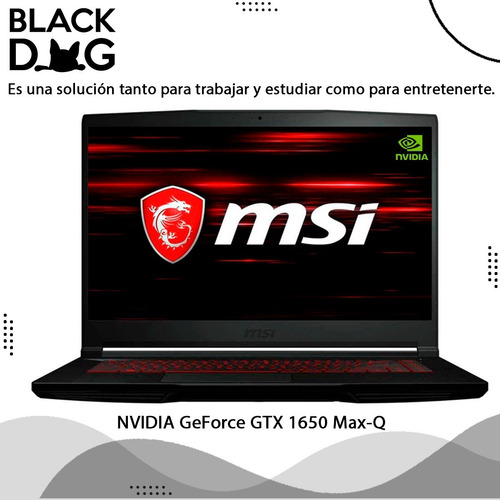Imagen 3 de 5 de Notebook Gamer Msi Thin Gf63 15.6 I5 512 Gb Ssd 12 Gb Ram