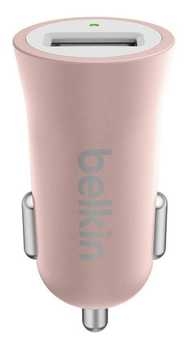 Imagen 2 de 2 de Cargador Carro Belkin Usb-a 12w Metallic Oro Rosa