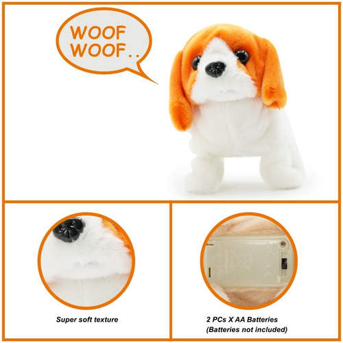 Peluche Mascota Interactivo Pugs At Play Camina Con Sonido