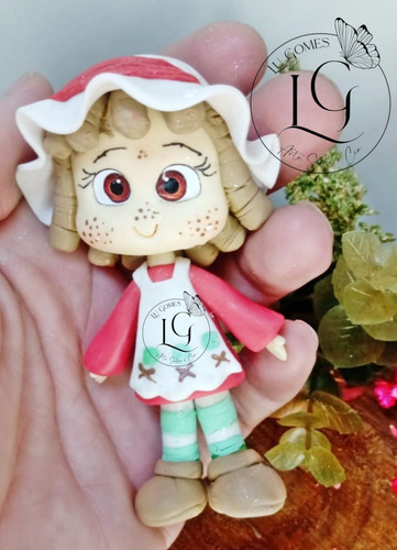 Moranguinho Em Biscuit -apliques 12 Cm