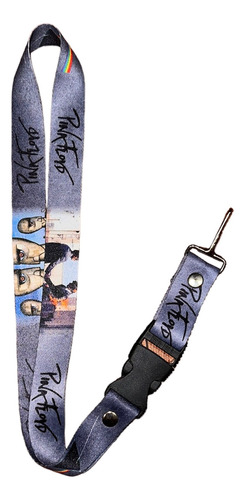 Cordón Lanyard Porta Gafete/llaves/usb Pink Floyd Rock Band