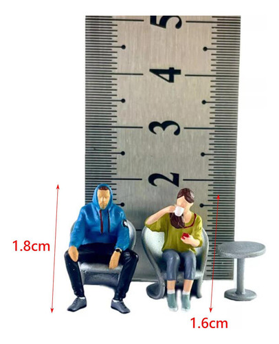 Conjunto De De Personajes En Miniatura A Escala 1/64, Adorno