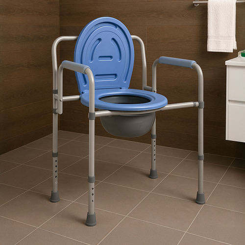 Silla Comodo Discapacitado Amento Plegable Wc Baño Ducha
