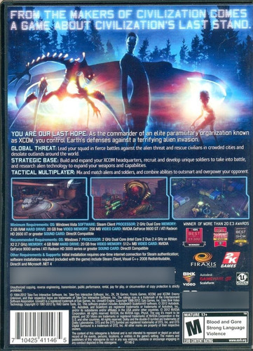 Game Usado Pc Xcom Enemy Unknown
