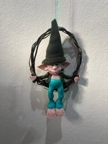 Duende Artesanal En Rosca Para Colgar Varios Modelo 4