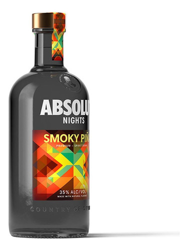 Pack De 12 Vodka Absolut Nights Smoky Piña 700 Ml