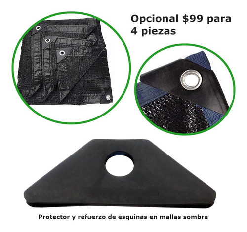 Obamalla Malla Para Priv. 95% Negra 4x7.5m/1.5x5m 02 Pzs Byo