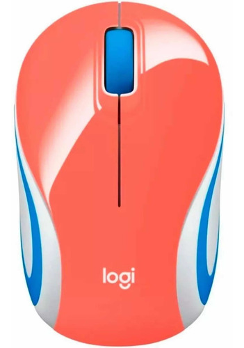 Mini Mouse Logitech M187 Rojo Inalámbrico