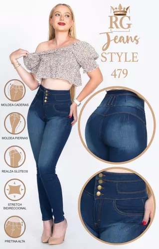 Jeans Dama Pantalones Mujer Colombiano Levanta Pompa Strech