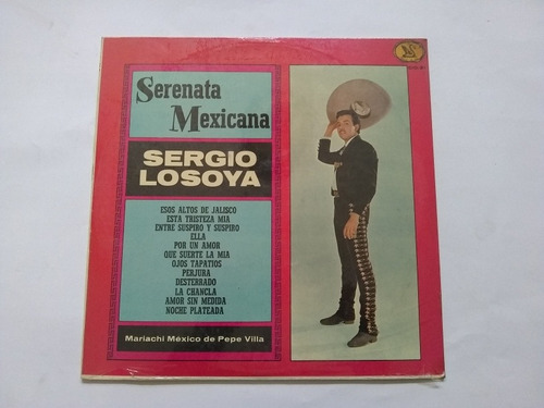 Lp Serenata Mexicana Sergio Losoya Mariachi México Nuevo