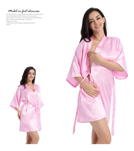 Camisón Sexy De Satén Liso De Verano Para Mujer