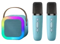 Comprar Parlante K12 Karaoke Infantil Bluetooth Rgb Led 2 Microfonos