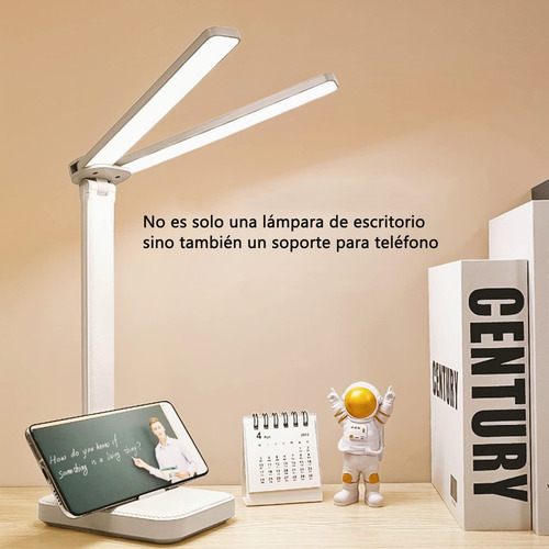 Lampara De Escritorio Usb Recargable Giratoria 180°