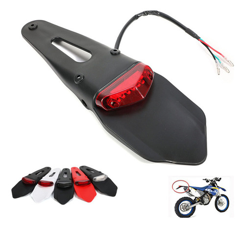 Luz Trasera Led Para Motocicleta Con Ajuste De Fender Motocr