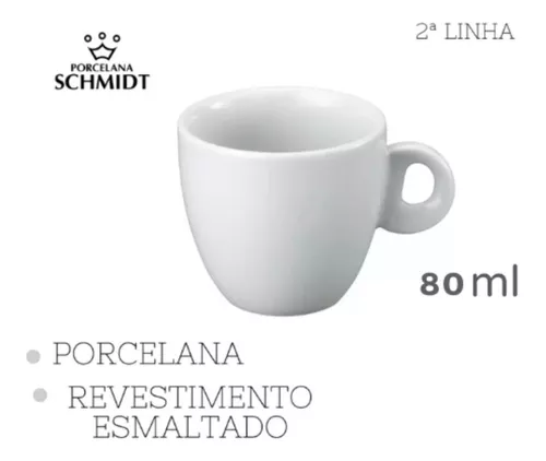 Jogo De Xícaras De Chá Antigo Em Porcelana Schmidt (6un.)