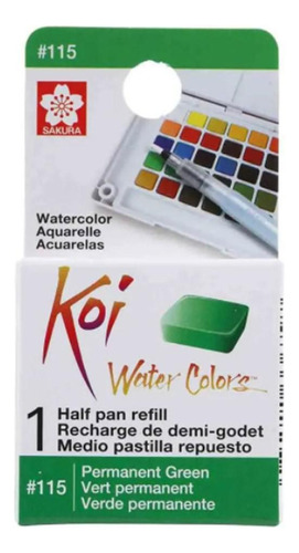 Aquarela Koi Permanent Green 115 Pastilha