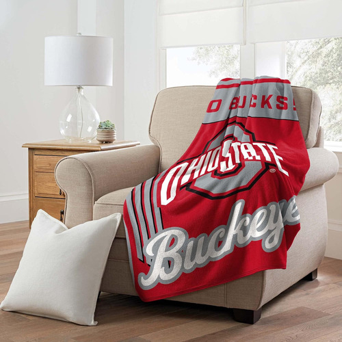 Manta Microfibra Ncaa Ohio State Buckeyes De 46  X 60 