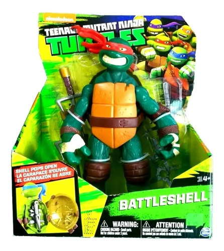 Tortugas Ninja Gigante Turtles Battleshell Raphael N.u.e.v. (Usado)