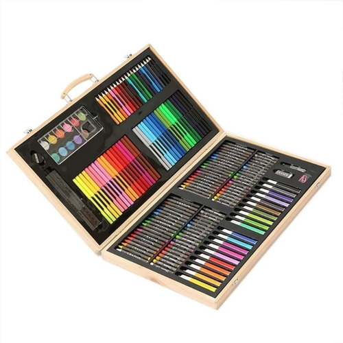 Set De Dibujo Y Pintura Lápices Y Accesorios 180 Piezas