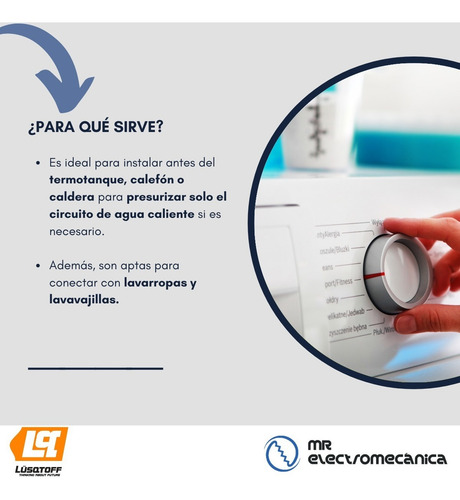 Imagen 3 de 10 de Bomba Presurizadora Lavarropa Agua Termotanque Calefón Lps