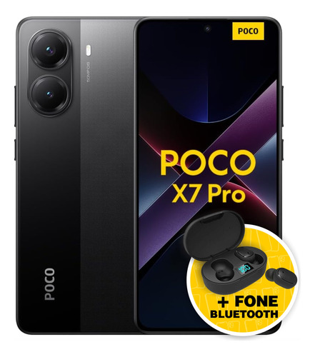 Celular Xiaomi Poco X7 Pro Dual Sim 512gb 12gb + Fone Grátis