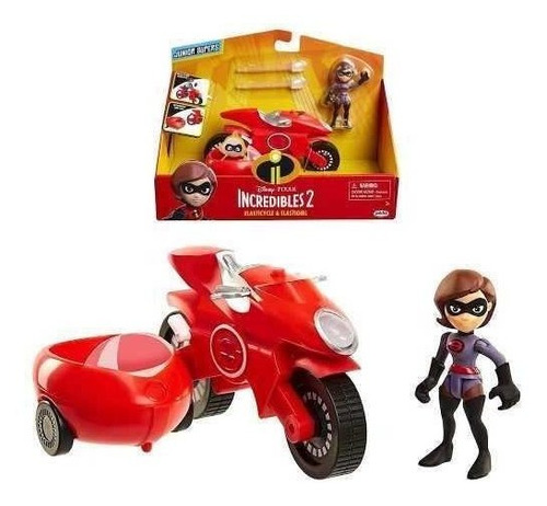 Los Increíbles 2 Disney Pixar Elastigirl + Vehiculo
