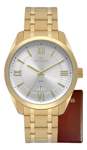 Relógio Technos Masculino Original Banho Ouro 18k Promoção +