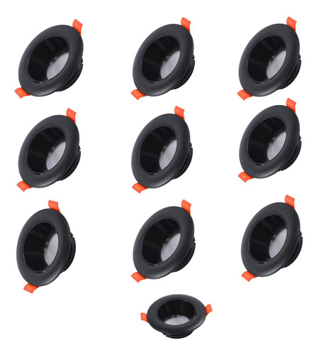 Pack X 10 Foco Spot Porta Gu10 Dirigible + Ampolletas