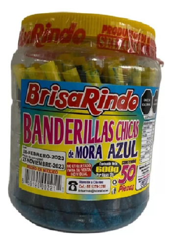 Banderillas Chicas De Mora Azul 50 Piezas