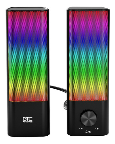 Parlante Bluetooth Gtc Magnético Con Luces Rgb Anime Ani-s01