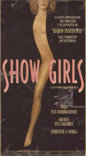 Show Girls Vhs Elizabeth Berkley Gina Gershon Vhs Sin Caja