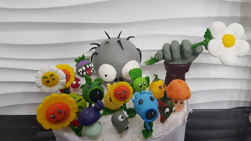 Adorno Para Torta Plantas Vs Zombies