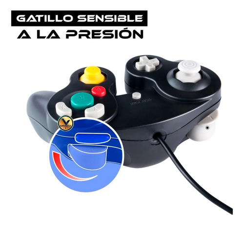 Control Joystick Alambrico Compatible Con Nintendo Gamecube