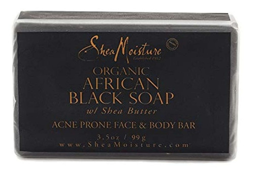 Pastilla De Jabón Africano Negro Para Rostro, 3.5 onzas