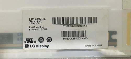 Imagem 6 de 6 de Tela Notebook 14.0 Led 40 Pinos - Lp140wh4