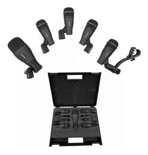 Microfone Para Bateria Dk705 Samson Kit Com 5 Unidades