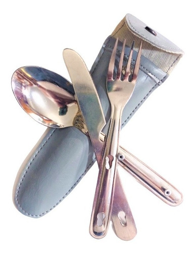 Imagen 2 de 5 de Juego De Cubiertos Portátil Con Estuche Lenox Inox