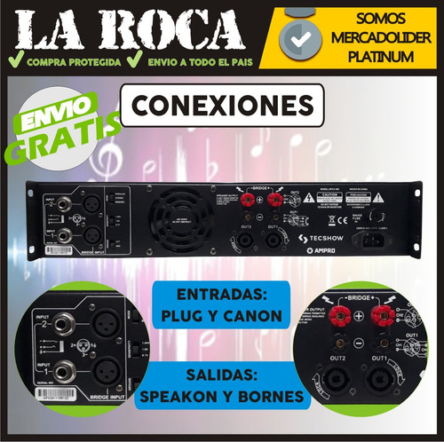 Potencia Amplificador American Pro Apxii 600w Amprlo - Cuotas