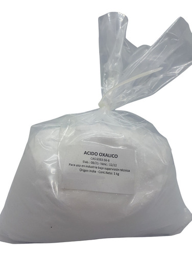 Imagen 2 de 6 de Acido Oxálico 1 Kg Tg Quimicaxquimicos