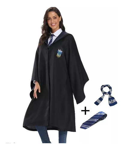 Disfraz Capa Harry Potter 4 Casas Hogwarts Avenclaw Bufanda