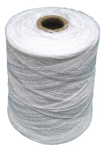 Medio Kilo Hilo Estambre Cristal Blanco