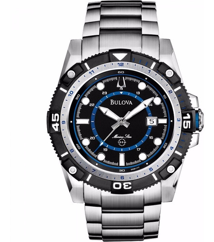 Relógio Bulova Masculino Marine Star Wb31729f Aço Oferta